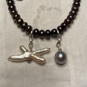 True love! X and O freshwater pearl necklace